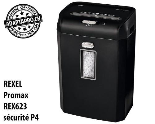 Destructeur de documents REXEL&reg; Promax REX623 - s&eacute;curit&eacute; P4