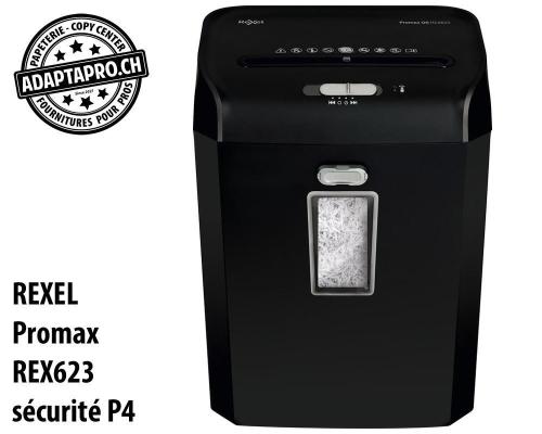 Destructeur de documents REXEL&reg; Promax REX623 - s&eacute;curit&eacute; P4