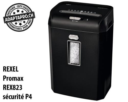 Destructeur de documents REXEL&reg; Promax REX823 - s&eacute;curit&eacute; P4