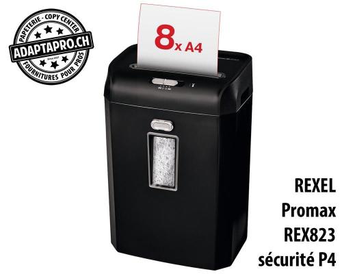 Destructeur de documents REXEL® Promax REX823 - sécurité P4