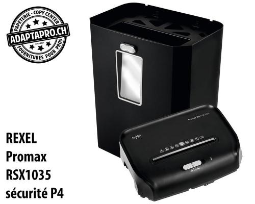 Destructeur de documents REXEL® Promax RSX1035 - sécurité P4