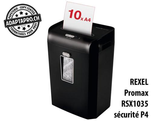 Destructeur de documents REXEL® Promax RSX1035 - sécurité P4