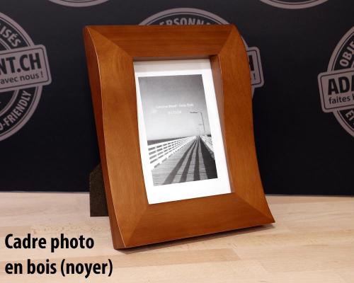 Cadre photo en Bois - Premium - NOYER - modèle 10 - 13x18cm
