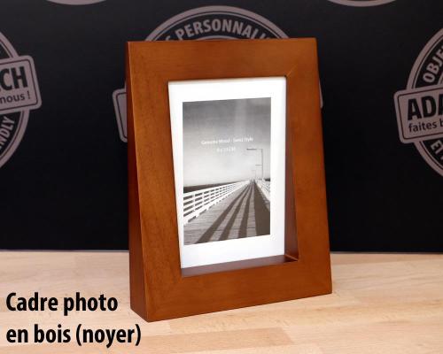 Cadre photo en Bois - Premium - NOYER - modèle 9991 - 13x18cm