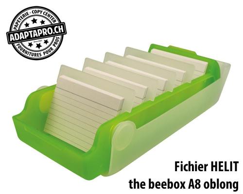 Fichier HELIT the beebox pour format A8 oblong - vert