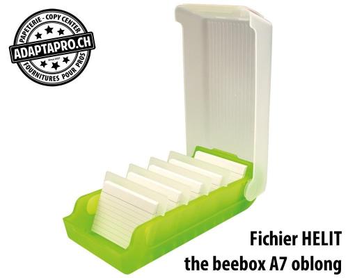 Fichier HELIT the beebox pour format A7 oblong - vert