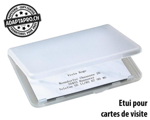 Etui pour cartes de visite SIGEL transparent mat