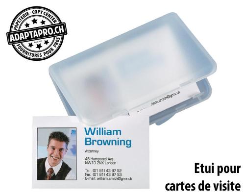 Etui pour cartes de visite SIGEL transparent mat