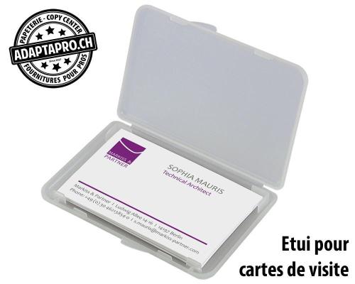 Etui pour cartes de visite SIGEL transparent mat
