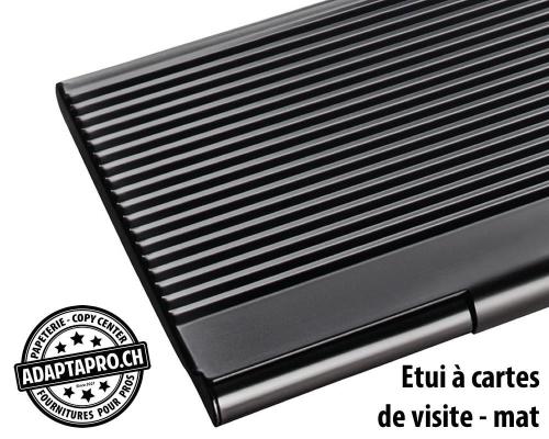 Etui pour cartes de visite SIGEL noir mat