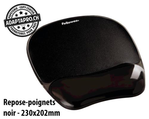 Repose-poignets FELLOWES - noir - 230x202mm