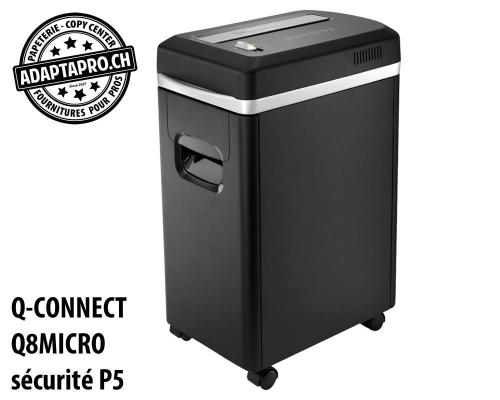 Destructeur de documents Q-CONNECT&reg; Q8MICRO - s&eacute;curit&eacute; P5