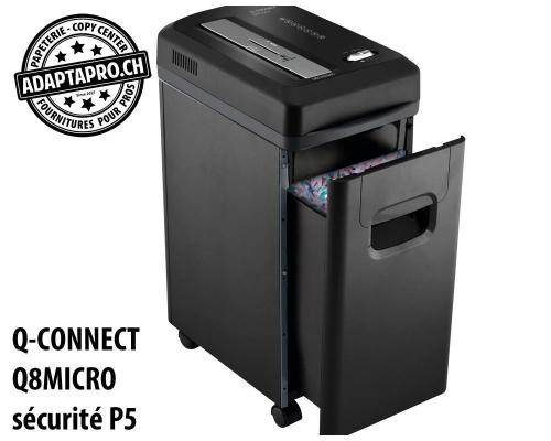 Destructeur de documents Q-CONNECT&reg; Q8MICRO - s&eacute;curit&eacute; P5