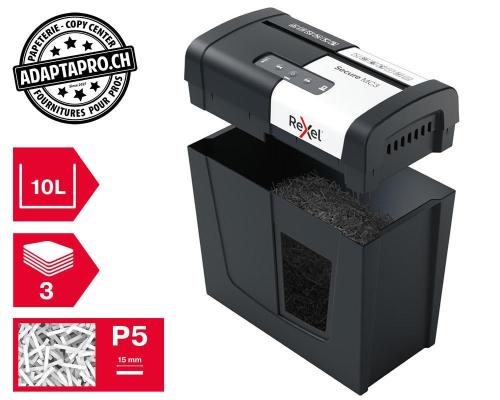 Destructeur de documents REXEL® Secure MC3 - sécurité P5