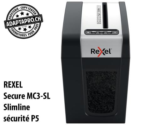 Destructeur de documents REXEL® Secure MC3-SL Slimline - sécurité P5