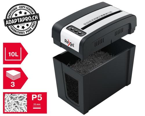 Destructeur de documents REXEL® Secure MC3-SL Slimline - sécurité P5