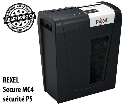 Destructeur de documents REXEL® Secure MC4 - sécurité P5