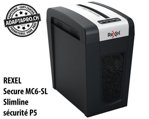 Destructeur de documents REXEL® Secure MC6-SL Slimline - sécurité P5