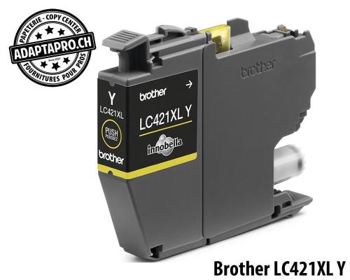 Cartouches d'encre/têtes d'impression BROTHER - LC-421 XL Y - Jaune