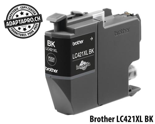 Cartouches d'encre/t&ecirc;tes d'impression BROTHER - LC-421 XL BK - Noir