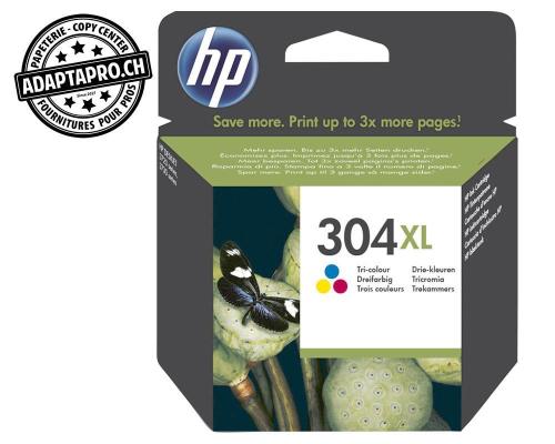 Cartouches d'encre/t&ecirc;tes d'impression HP - 304 XL - couleurs