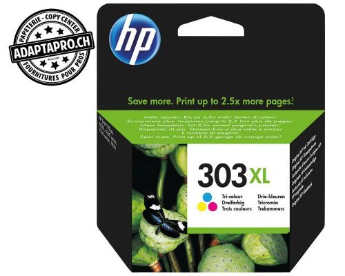 Cartouches d'encre/t&ecirc;tes d'impression HP - 303XL - couleur