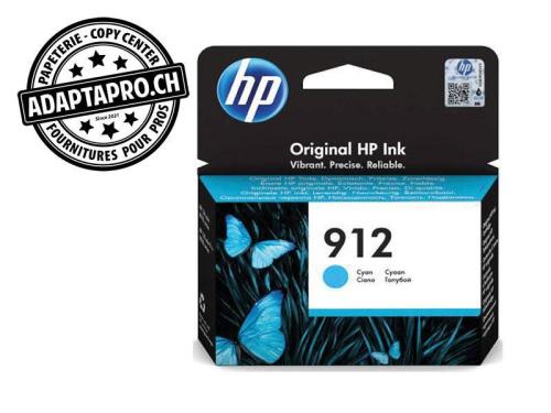 Cartouches d'encre/t&ecirc;tes d'impression HP - 912 - cyan