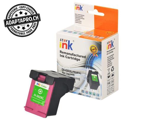Cartouche d'encre compatible - HP 302XL (F6U67AE) - Couleur