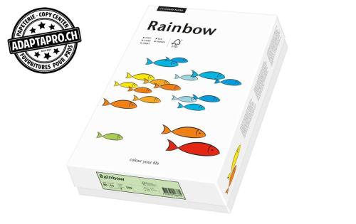 Papier &agrave; copier couleur RAINBOW - A4 80g - vert moyen - 500 feuilles