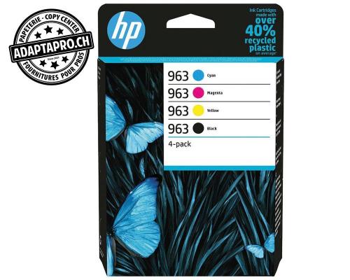 Cartouches d'encre / t&ecirc;tes d'impression HP - 963 - 4-pack couleurs + noir