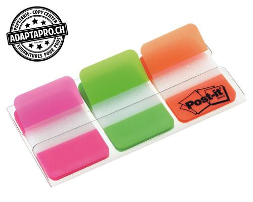 Index Post-it Strong Standard - cavalier - 3 couleurs * 12 pièces