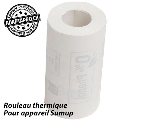 Bobine papier thermique EXACOMPTA pour lecteur de carte SumUp - 57mm 9m