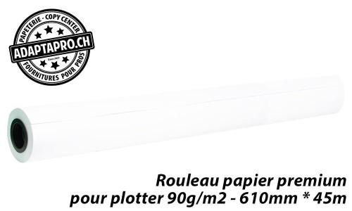 Papier pour plotter Q-CONNECT - premium 90g/m2 - 610mm * 45m