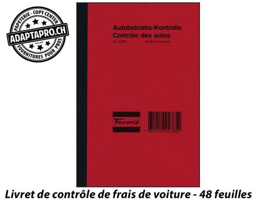 Contrôle frais de voiture FAVORIT - DE/FR - 12x18cm - 48 feuilles