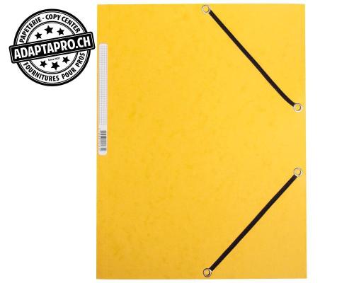 Dossier-chemise Q-CONNECT en carton - A4 - Jaune