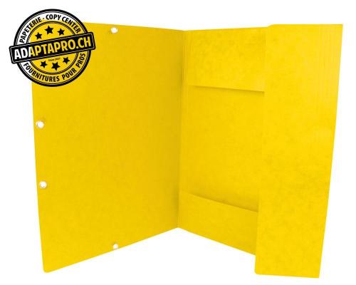 Dossier-chemise Q-CONNECT en carton - A4 - Jaune