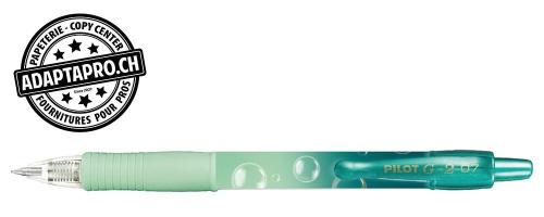 Roller &agrave; encre gel PILOT G-2 Limited Edition Bubbles - vert