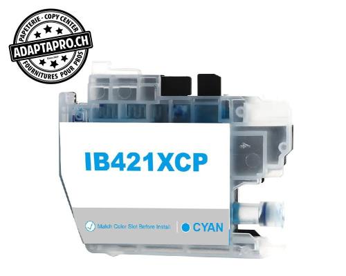 Cartouche d'encre compatible - BROTHER - LC-421 XL C - Cyan
