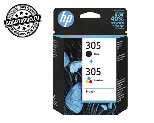 Cartouches d'encre/t&ecirc;tes d'impression HP - Set 305 BK noir + 305 Col couleur