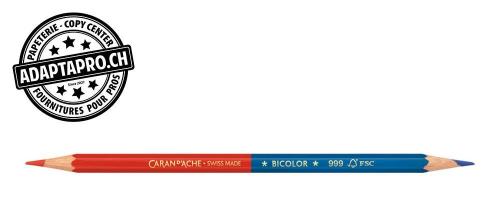 Crayons de couleur CARAN d'ACHE Prismalo Bicolor - bleu/rouge