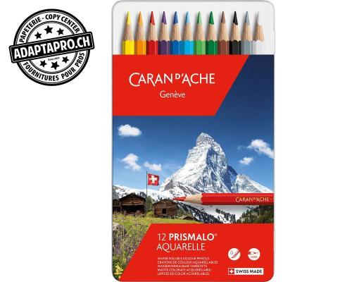 Crayons de couleur CARAN D'ACHE Prismalo - Aquarelle - 12 couleurs