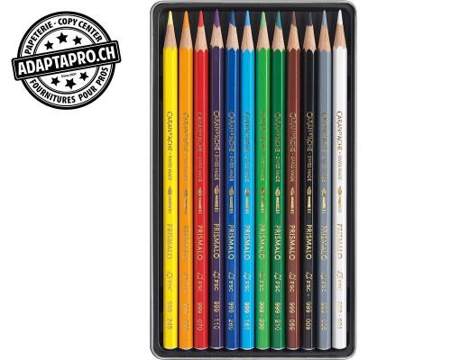 Crayons de couleur CARAN D'ACHE Prismalo - Aquarelle - 12 couleurs