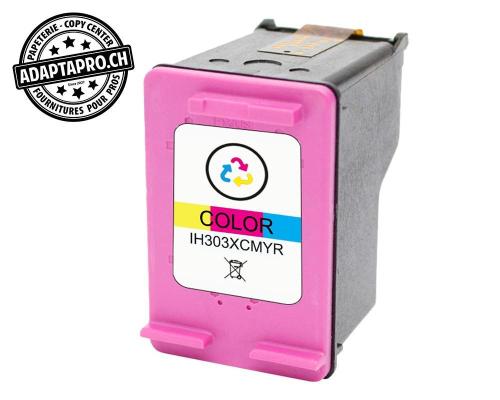 Cartouche d'encre compatible - HP 303XL Color, T6N03AE - Couleurs