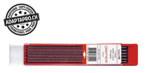 Mines graphite CARAN D'ACHE Technograph - 2 mm - HB - 12 pi&egrave;ces