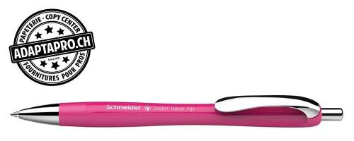 Stylo &agrave; bille - SCHNEIDER Slider Rave XB - Power Pink - encre bleue