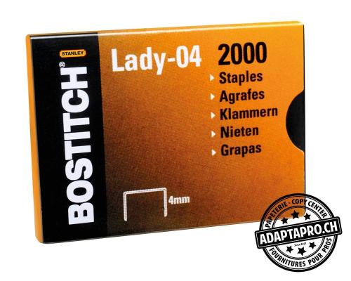 Agrafes BOSTITCH l - 4mm LadyPlier - 2'000 pi&egrave;ces