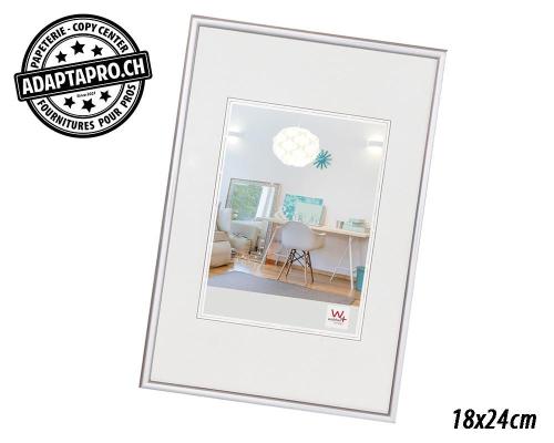 Cadre Photo Plastique - LifeStyle - 18x24cm - Argent