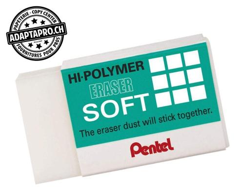 Gomme PENTEL - Hi-Polymer - taille medium - soft